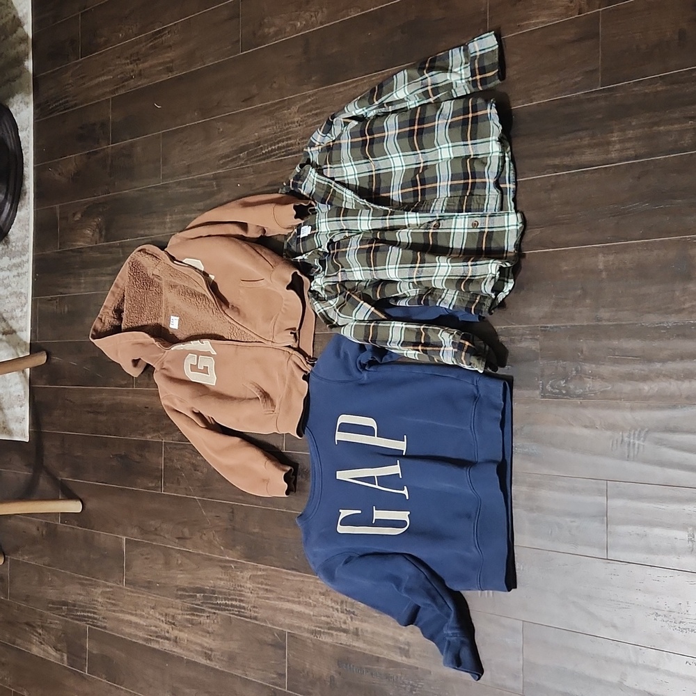 Gap hoodie shirt and long sleeve blouse size 10 L boy